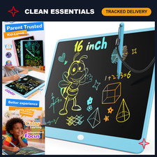 16" Colorful LCD Writing Tablet, Erasable Doodle Board, Educational Drawing Pad