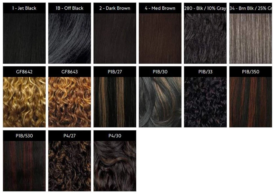 FreeTress Drawstring Ponytail Medium 1B Off Black Synthetic Hair 80 Characters - Image 2 of 2