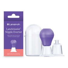 Lansinoh LatchAssist Nipple Everter for Breastfeeding with 2 Flange Sizes 19mm