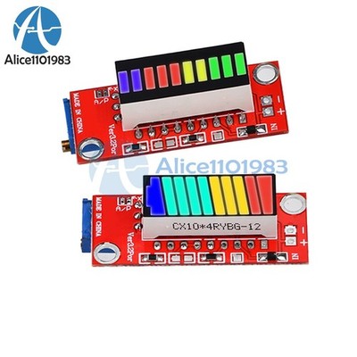   Capacity Indicator Module 10Led 4-color   Level Tester Indicator #nm
