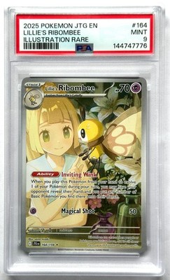 Lillie's Ribombee 164/159 - PSA 9 - Journey Together Illustration