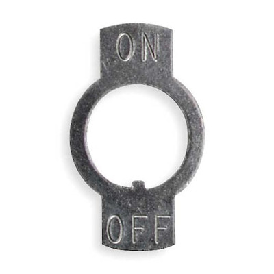 Carling Technologies Y01 Toggle Switch Legend Plate,On/Off,Pk25