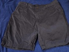 AG Adriano Goldschmied Wanderer Slim Trouser Shorts Mens 34 Navy Stretch Chino