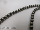 VINTAGE NAVAJO INDIAN PEARL BEADED NECKLACE STERLING SILVER 24" — photo 4