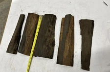 12" EBONY Thick Chunky Slabs - Bases for display