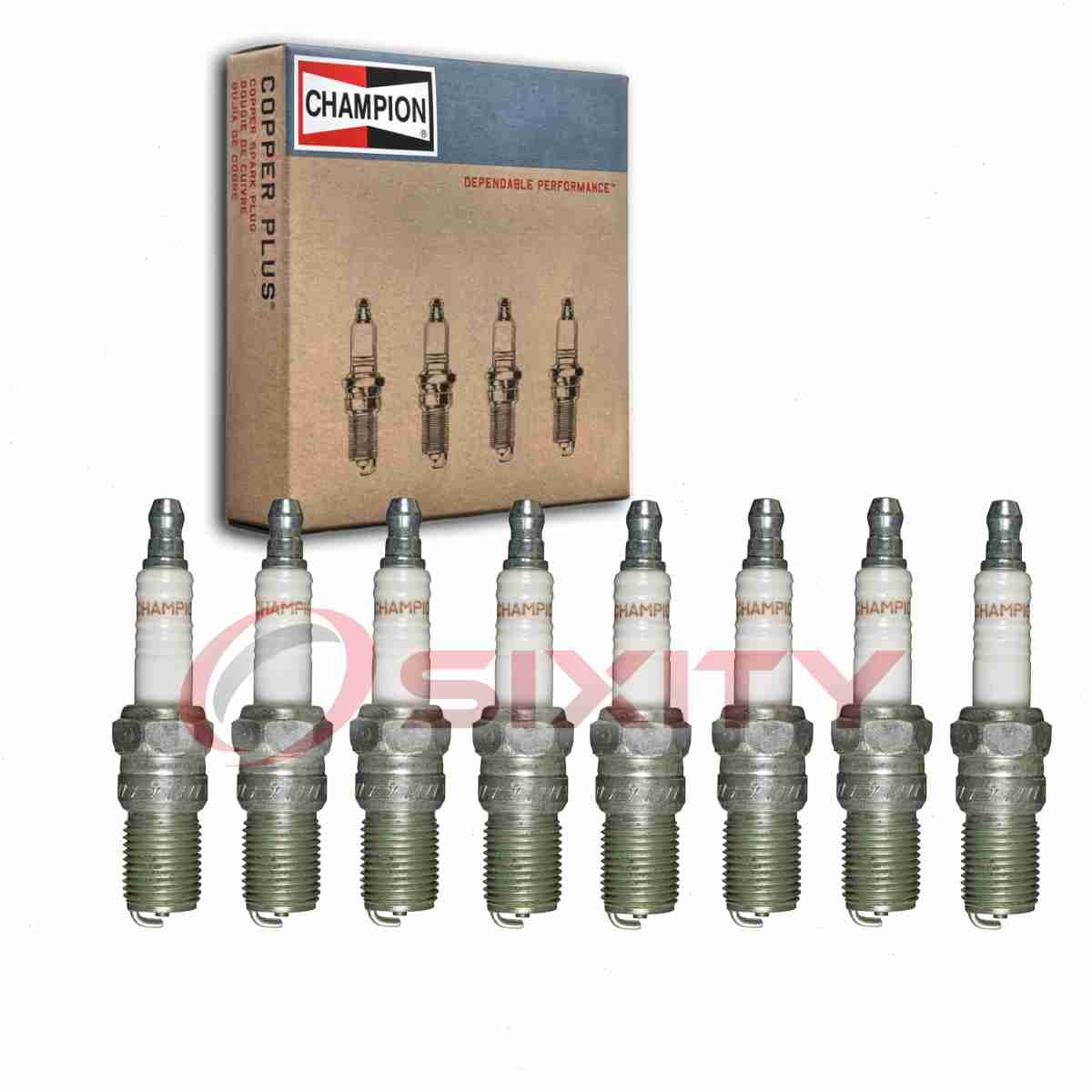 8 pc Champion 683 Spark Plugs for S59C AR473 7891 Ignition Wire Secondary rb