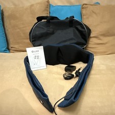 New AllJoy Heated Shiatsu Kneading Neck  Shoulder Massager Corded Blue CAM02101