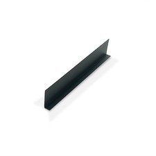 Black 3/8" X 1-1/4" X 3/64 (.047)" Thick Styrene Angle Moulding 36" (4 Pack)