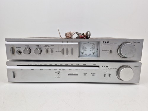 Akai AM-U11 Integrated Amplifier & AT-K11 AM/FM Tuner Stereo Lot Japan