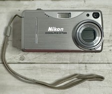 Nikon Coolpix 3700 Digital Camera 3.2MP Silver with Case Untested