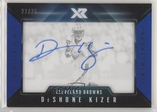 2017 Panini XR Luminous Endorsements Blue 22/25 Deshone Kizer #LE-DK Auto 8rw