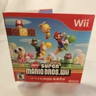 Cardboard Sleeve Version New Super Mario Bros Video Game For Nintendo Wii