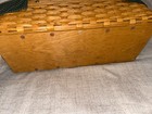 Longaberger Household Caddy Basket with Metal Handles Plastic Protector Liner — photo 5