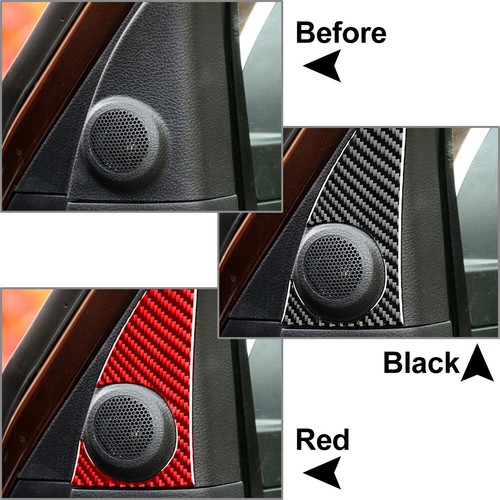 2x Revestimiento de altavoz de columna A Carenado para Toyota Tundra 2014-2021 Rojo - Imagen 7 de 7