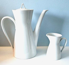 Rosenthal Studio Coffee Pot Creamer White Germany Mcm Vtg !0"