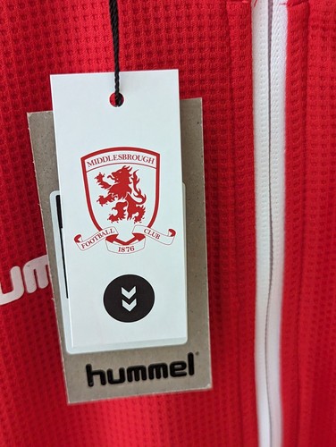 Middlesbrough Fußball Track Top mit durchgehendem Reißverschluss neu mit Etikett 100 % offizielle Größe Large - Bild 9 von 12