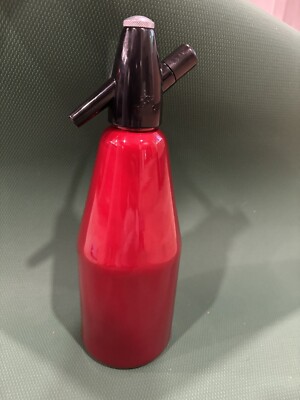 VTG iSi Seltzer Bottle CO2 Soda Siphon Red Vienna Austria