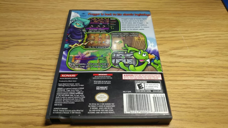 Frogger Ancient Shadow - Gamecube - Tested & Works - Canadian Seller - Image 3 of 4