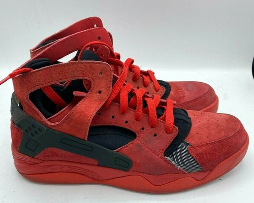 red huarache trainers