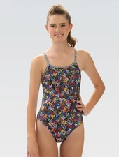 Uglies Women's SMALL (SIZE 32) String Back One Piece in Love Wins Print