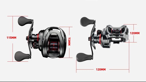Saltwater Baitcasting Reel Baitcaster 9BB 5.4/7.1:1 Bait Cas Miniting Multiplier - Picture 14 of 26