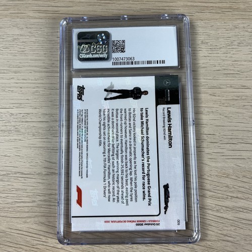 LEWIS HAMILTON 2020 TOPPS NOW F1 FORMULA UNO - CSG 9.5 GEMMA NUOVO DI ZECCA MERCEDES - Foto 2 di 2
