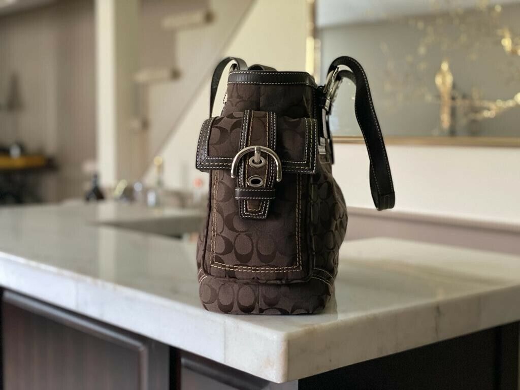 Vintage Coach Brown Signature Canvas Tote No. EO6Q-10079 | eBay Vintage Coach Brown Signature Canvas Tote No. EO6Q-10079 | eBay