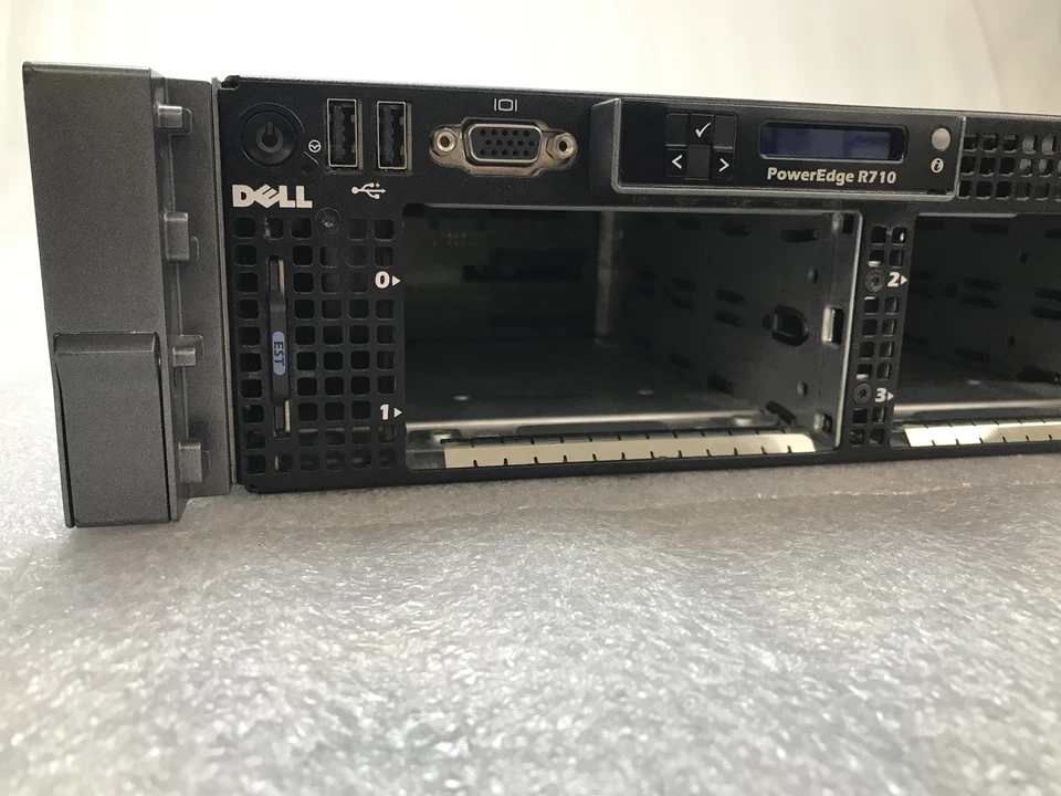 Dell PowerEdge R710 2U Server 2x Xeon E5620 @ 2.4Ghz 8 Cores 32GB RAM NO HDDs - Image 3 of 4