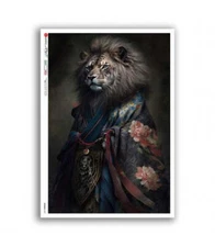 Lion Portrait | A4 Rice Paper | Paper for Decoupage | Paper Designs