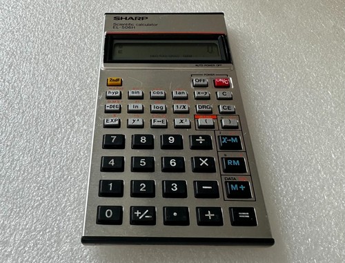 CALCULATRICE Vintage SHARP EL 506H Scientofic Calculator Japan - Photo 8/12