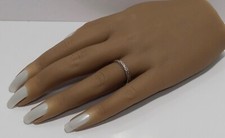 STERLING SILVER 925 TEXTURED BAND RING SIZE: 7