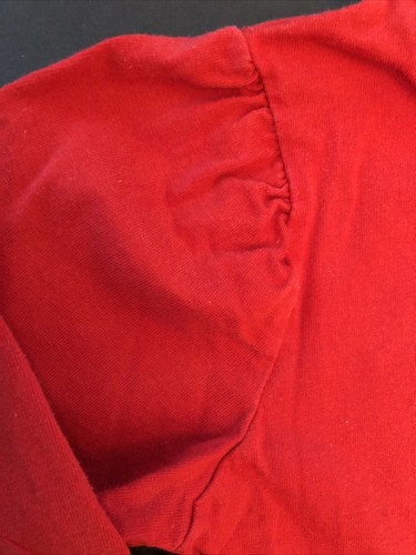 Vintage OSHKOSH Girls (3T) Red L/Sleeve Pullover W/Tulip Print (Made in USA) - Picture 8 of 10