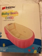 Intime New Newborn Baby Bath Tub, Infant Blue(A6)