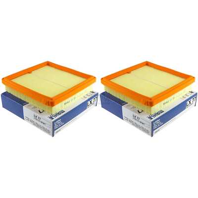 2x MAHLE / KNECHT Luftfilter LX 77 Air Filter