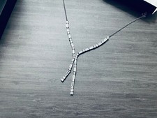 Simply Vera Vera Wang Sterling Silver White Sapphire Necklace Verawang