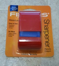 full case of 12 Fiskars 12-95900J Mess-Less Pencil Crayon Sharpener NEW NOS