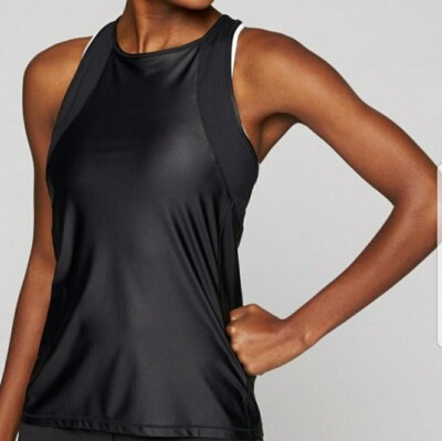 ★ ATHLETA ★ Athleta Black Women Tight Laser Cut Lower Leg Legging FA19