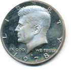US Coin  1978 S     Kennedy half Dollar  Proof  clear fields ............C-10244