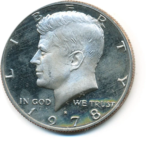 US Coin  1978 S     Kennedy half Dollar  Proof  clear fields ............C-10244