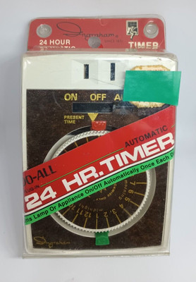 Vintage Ingraham 24 Hour Automatic Timer Do-All 24hr NOS 12-010B Toastmaster 70s