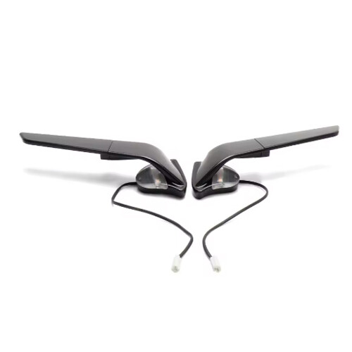 Motorcycle Rearview Side Mirrors Wind Rotating LED Light For Yamaha YZF R1 M - Foto 7 di 7