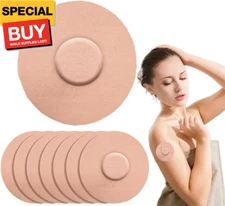 60 Pack Freestyle Adhesive Patches,Waterproof & Sweatproof CGM Sensor Cover for 