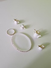 Mini Porcelain Tea Set 6 Piece Doll Accessories