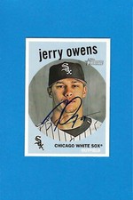 2008 Topps Heritage Jerry Owens Chicago White Sox Auto On Card Signed Autograph