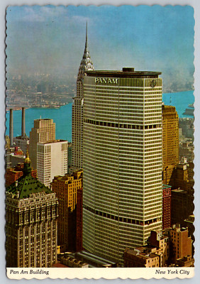 Pan Am Building New York City Skyscraper Postcard