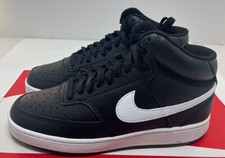 Nike Womens Court Vision Mid Basketball Black/White CD5436 001 NEW FREE Shipping