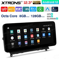 12.3 inch Android 13 Car Screen CarPlay For Mercedes Benz C W204 Nav GPS 8+128GB
