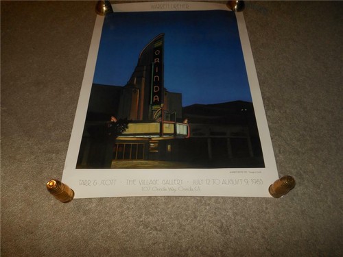 RARE WARREN DREHER 1985 HOMAGE TO ORINDA PRINT POSTER - Picture 5 of 10