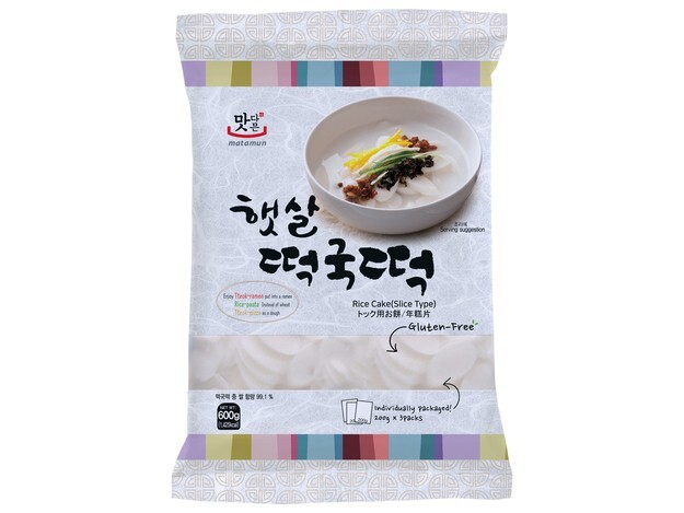Reiskuchen SCHEIBEN 600g Slices Tteokguk Tteok Korea Streetfood Suppe Matamun