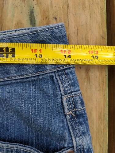 Cato Girls Long Modest Church Blue Denim Skirt Size 12 ? 28” waist slit Pockets - Picture 4 of 9